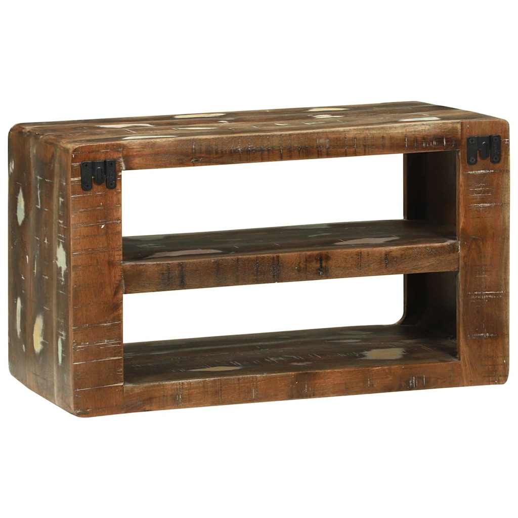 vidaXL TV Cabinet Multicolour 60 x 32 x 36 cm Solid Reclaim wood