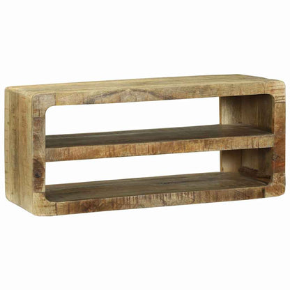 vidaXL TV Cabinet with Shelf Brown 80 x 32 x 36 cm Solid Mango wood