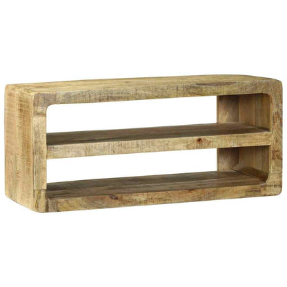 vidaXL TV Cabinet with Shelf Brown 80 x 32 x 36 cm Solid Mango wood