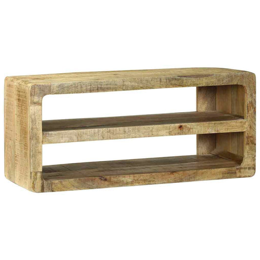 vidaXL TV Cabinet with Shelf Brown 80 x 32 x 36 cm Solid Mango wood