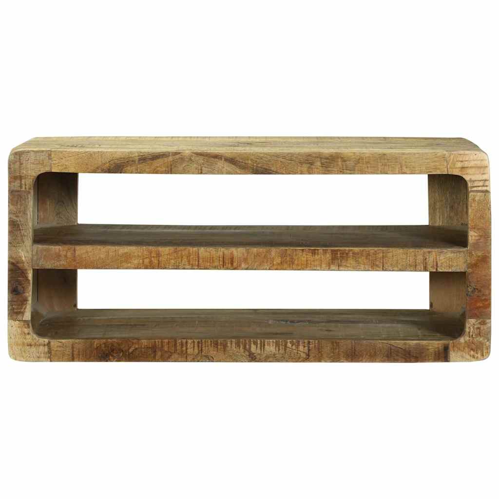 vidaXL TV Cabinet with Shelf Brown 80 x 32 x 36 cm Solid Mango wood