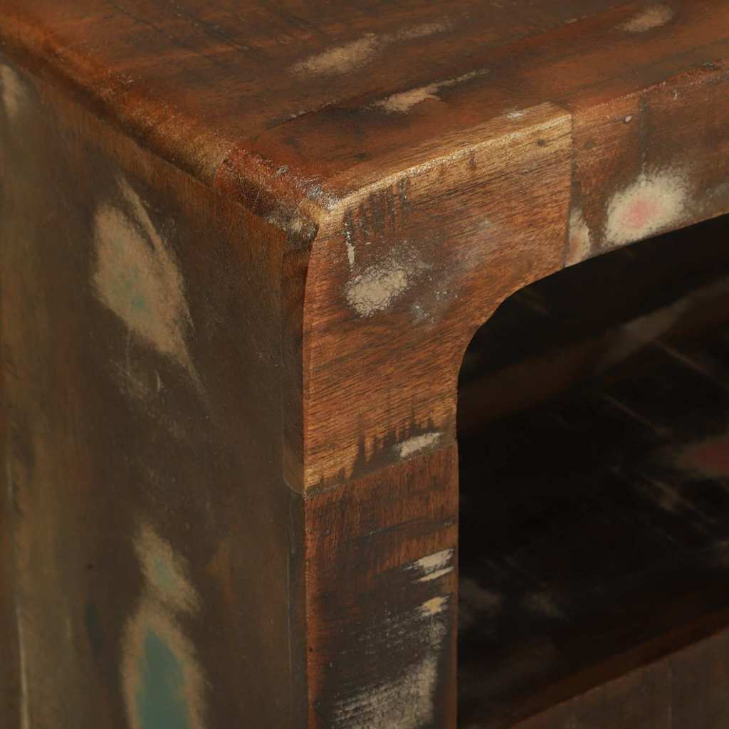 vidaXL TV Cabinet Multicolour 80 x 32 x 36 cm Solid Reclaim wood