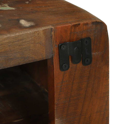 vidaXL TV Cabinet Multicolour 80 x 32 x 36 cm Solid Reclaim wood