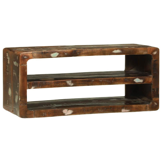vidaXL TV Cabinet Multicolour 80 x 32 x 36 cm Solid Reclaim wood