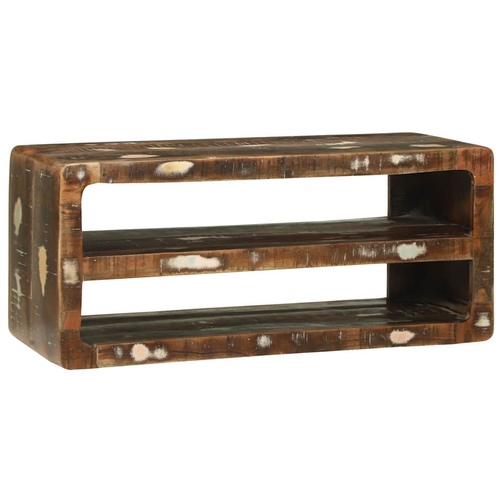 vidaXL TV Cabinet Multicolour 80 x 32 x 36 cm Solid Reclaim wood