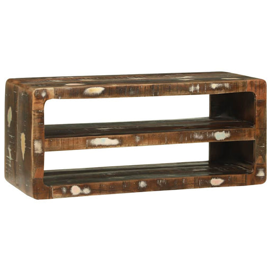 vidaXL TV Cabinet Multicolour 80 x 32 x 36 cm Solid Reclaim wood
