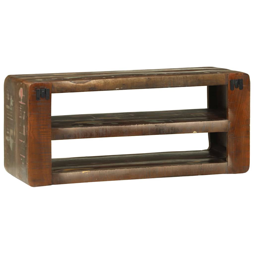 vidaXL TV Cabinet Multicolour 80 x 32 x 36 cm Solid Reclaim wood