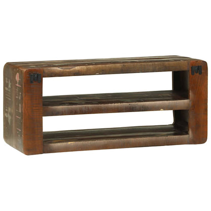 vidaXL TV Cabinet Multicolour 80 x 32 x 36 cm Solid Reclaim wood