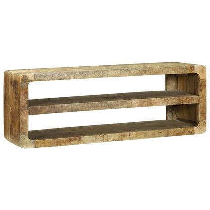vidaXL TV Cabinet with Shelf Brown 100 x 32 x 36 cm Solid Mango wood