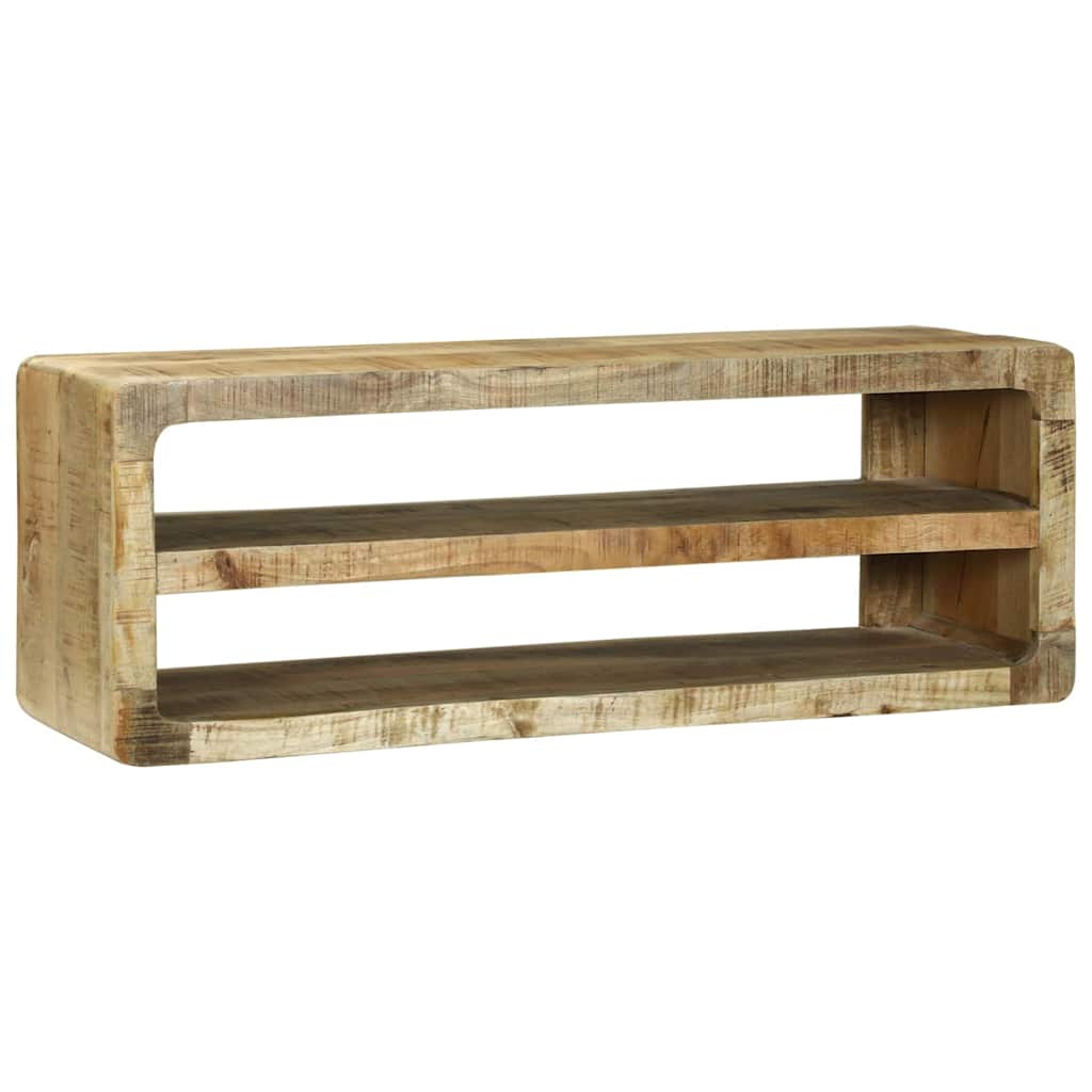 vidaXL TV Cabinet with Shelf Brown 100 x 32 x 36 cm Solid Mango wood
