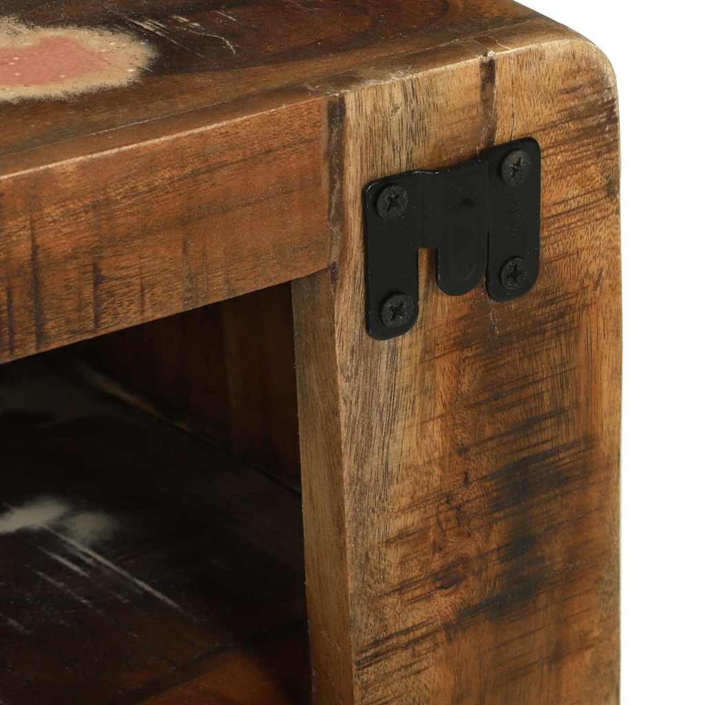 vidaXL TV Cabinet Multicolour 100 x 32 x 36 cm Solid Reclaim wood