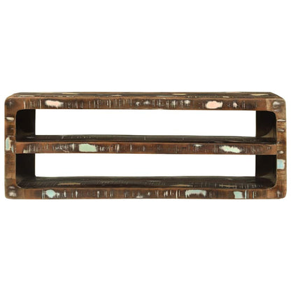 vidaXL TV Cabinet Multicolour 100 x 32 x 36 cm Solid Reclaim wood