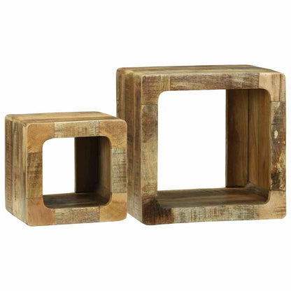 vidaXL TV Units 2 pcs Brown 36 x 30 x 36 cm Solid Mango Wood