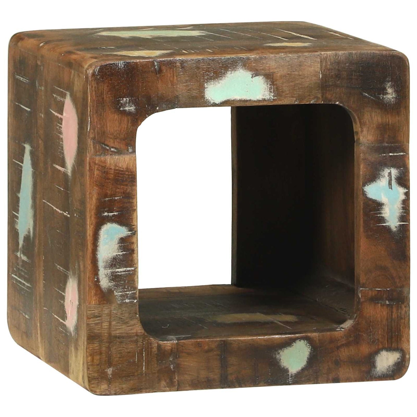 vidaXL TV Units 2 pcs Multicolour 36 x 30 x 36 cm Solid Reclaim Wood