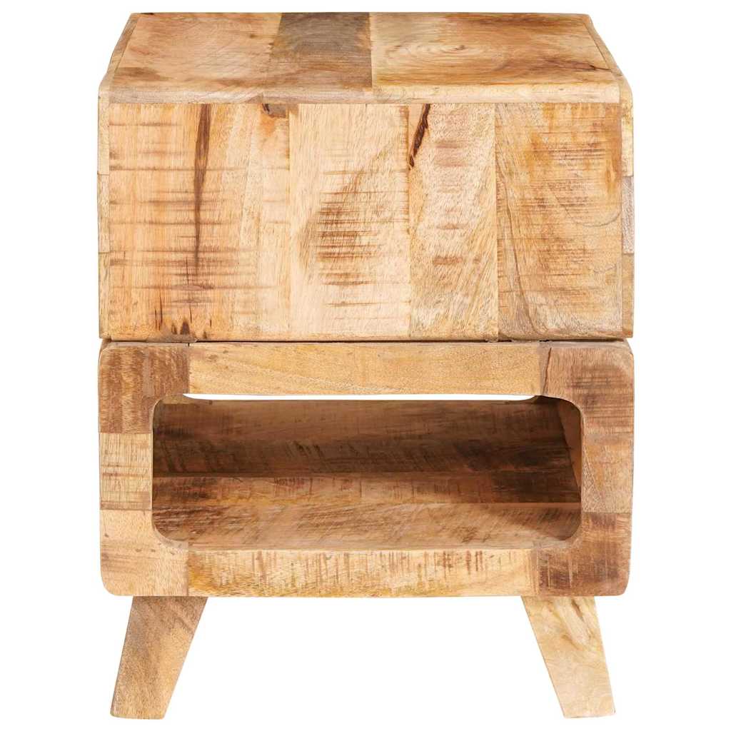 vidaXL End Table with Shelf Brown 40 x 40 x 49 cm Solid Mango Wood