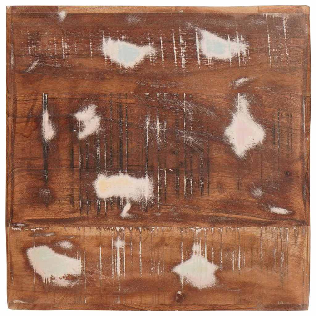vidaXL End Table with Shelf Brown 40 x 40 x 49 cm Solid Reclaim Wood