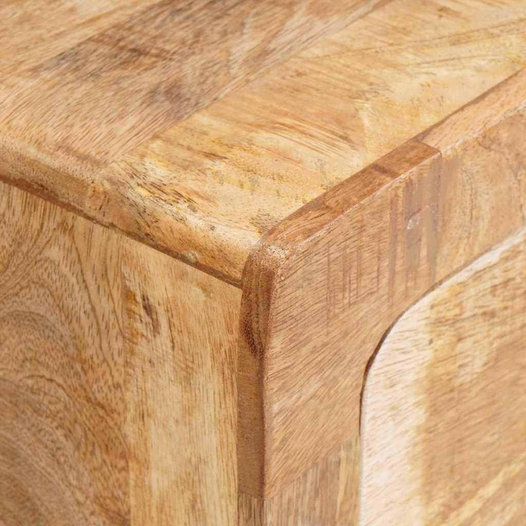 vidaXL End Table with Drawer Brown 40 x 32 x 46 cm Solid Mango Wood