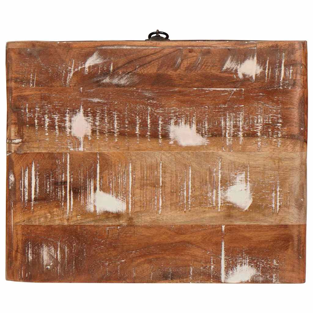 vidaXL End Table with Drawer Brown 40 x 32 x 46 cm Solid Reclaim Wood