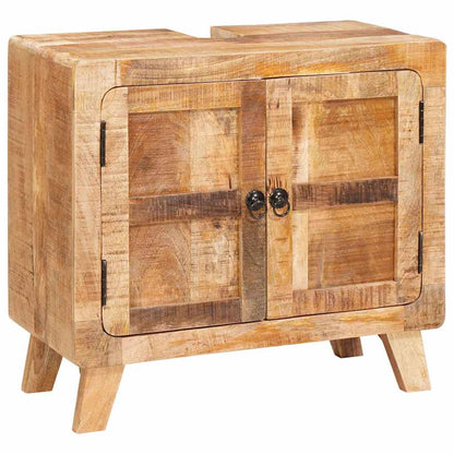 vidaXL Bathroom Cabinet Brown Solid Mango wood and Engineered wood