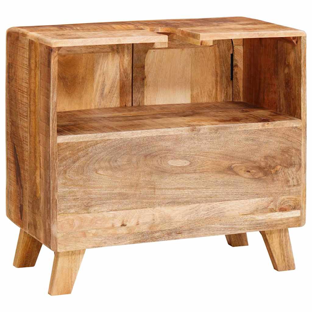 vidaXL Bathroom Cabinet Brown Solid Mango wood and Engineered wood
