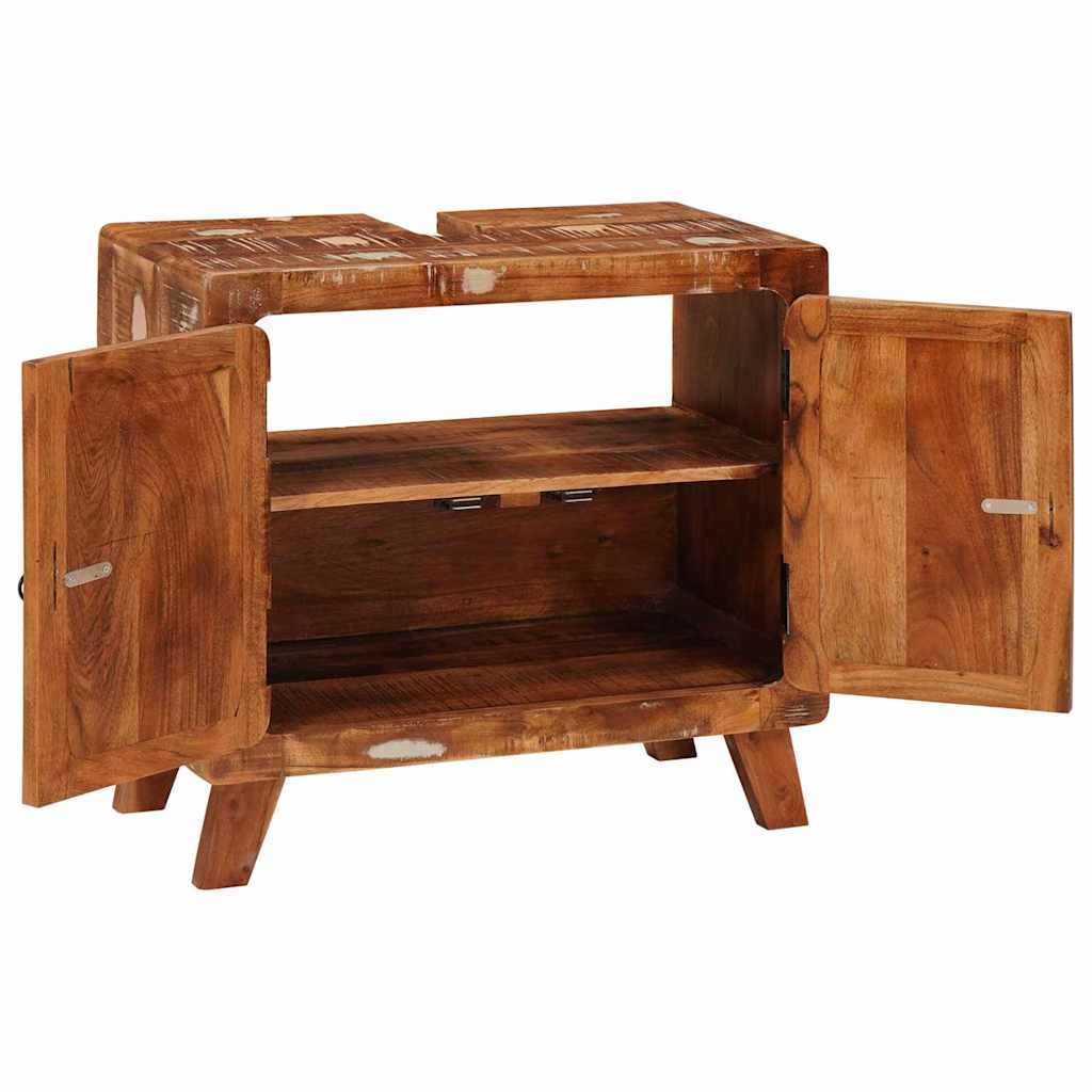 vidaXL Bathroom Cabinet Solid Reclaim wood and Engineered wood