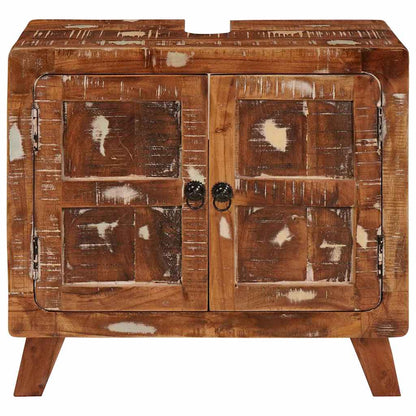 vidaXL Bathroom Cabinet Solid Reclaim wood and Engineered wood