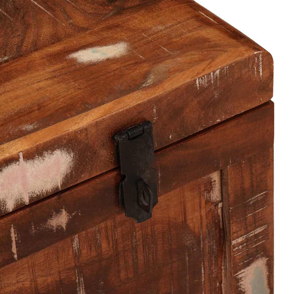 vidaXL Storage Box with Storage with Door Brown Solid Mango Wood