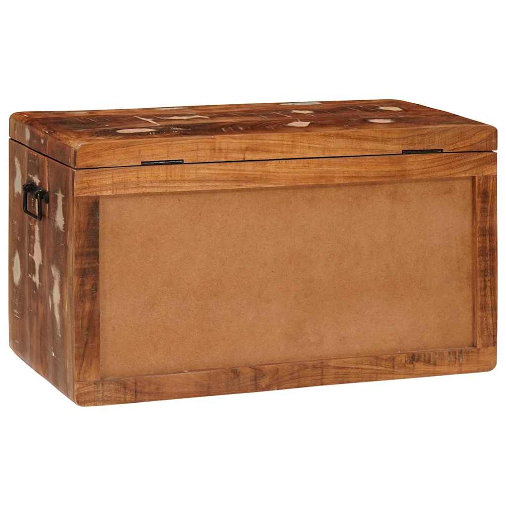 vidaXL Storage Box with Storage with Door Brown Solid Mango Wood