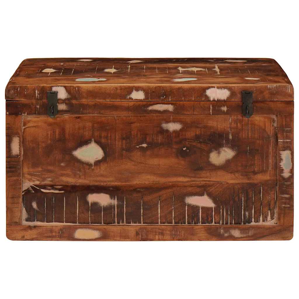 vidaXL Storage Box with Storage with Door Brown Solid Mango Wood