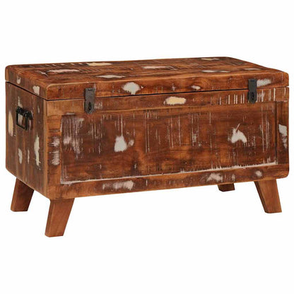 vidaXL Storage Box with Storage 70 x 35 x 40 cm Solid reclaimed wood