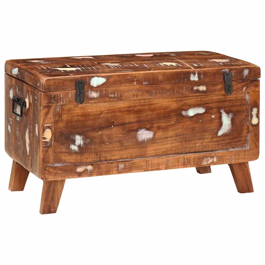 vidaXL Storage Box with Storage 70 x 35 x 40 cm Solid reclaimed wood