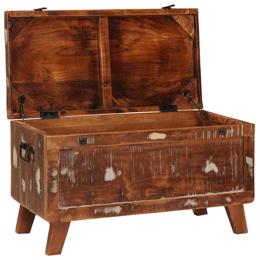 vidaXL Storage Box with Storage 70 x 35 x 40 cm Solid reclaimed wood