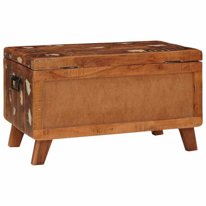 vidaXL Storage Box with Storage 70 x 35 x 40 cm Solid reclaimed wood