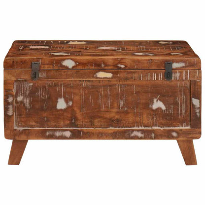 vidaXL Storage Box with Storage 70 x 35 x 40 cm Solid reclaimed wood