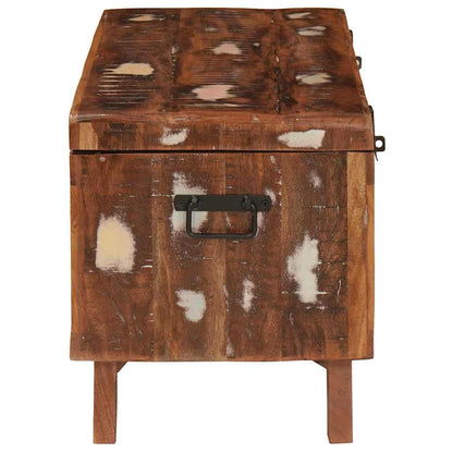 vidaXL Storage Box with Storage 70 x 35 x 40 cm Solid reclaimed wood