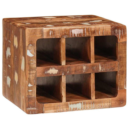 vidaXL Wine Rack with Storage Brown 44 x 30 x 35 cm Solid Reclaim Wood