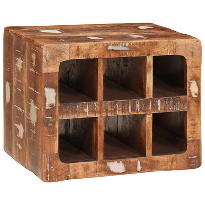 vidaXL Wine Rack with Storage Brown 44 x 30 x 35 cm Solid Reclaim Wood