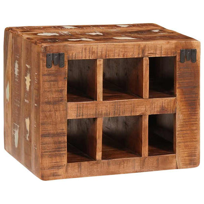 vidaXL Wine Rack with Storage Brown 44 x 30 x 35 cm Solid Reclaim Wood
