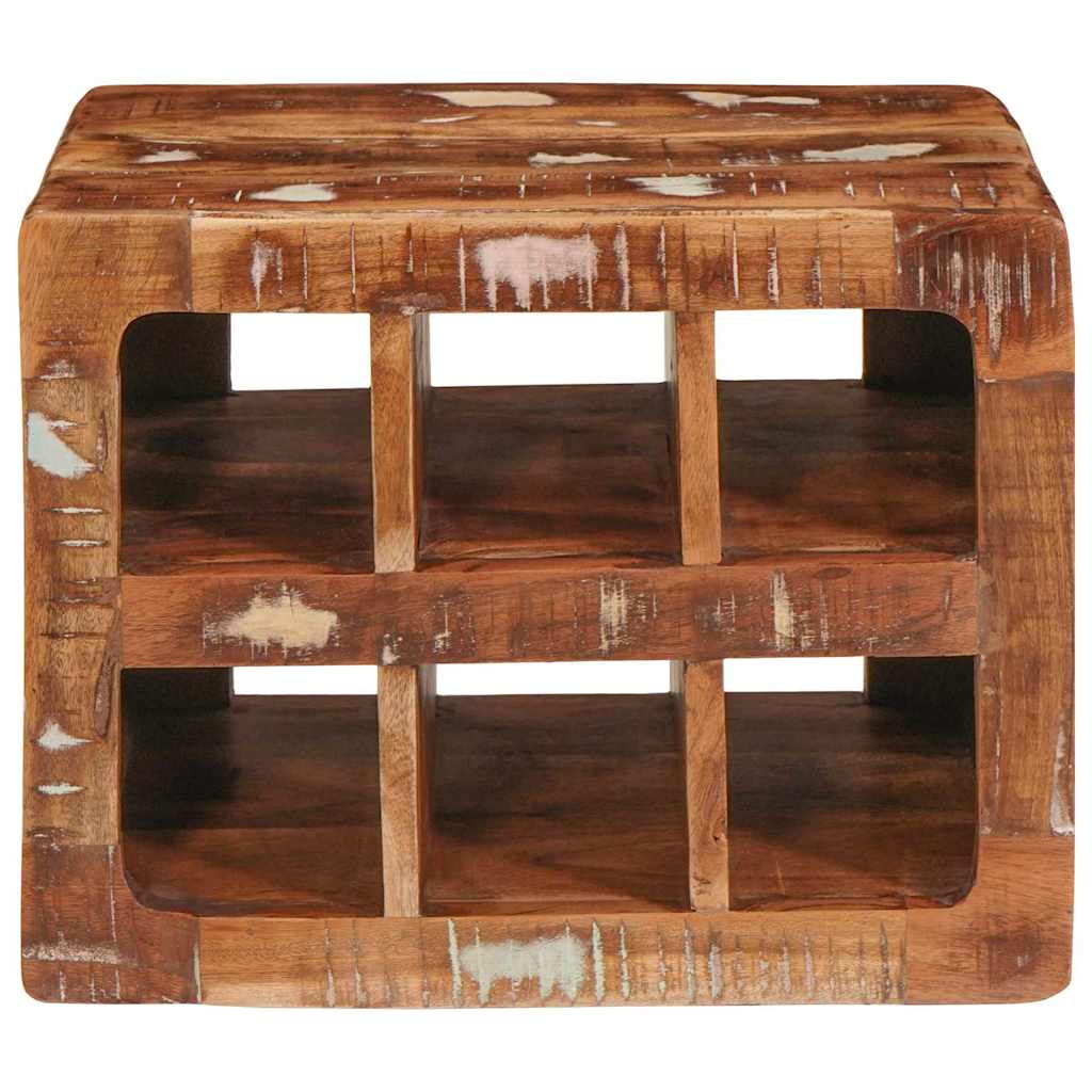 vidaXL Wine Rack with Storage Brown 44 x 30 x 35 cm Solid Reclaim Wood