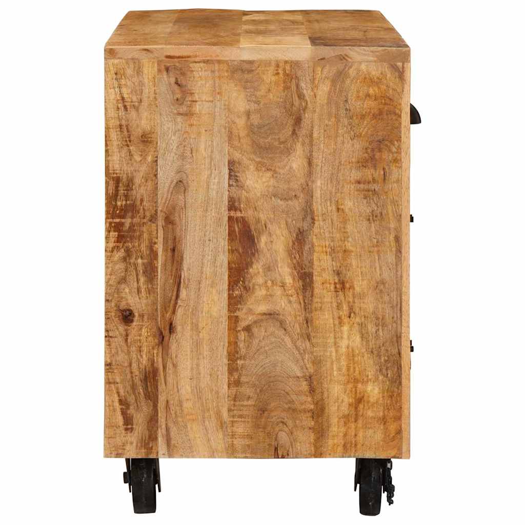 vidaXL Side Cabinet with Drawer Brown 70 x 38 x 63 cm Solid mango wood