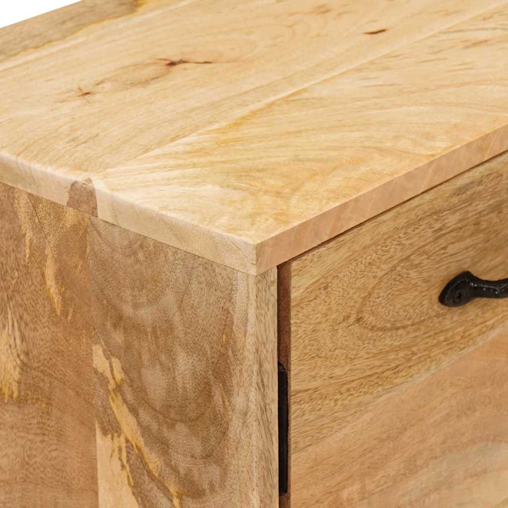 vidaXL TV Stands with Drawer Brown 110 x 30 x46 cm Solid Mango Wood