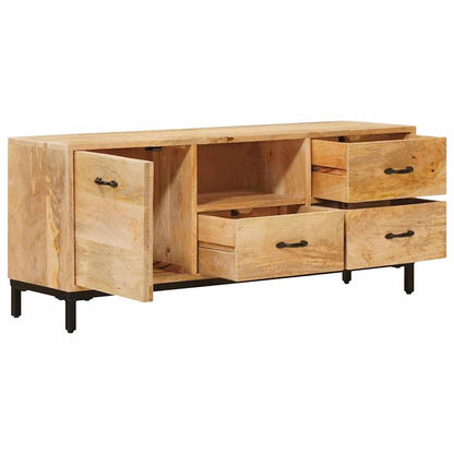 vidaXL TV Stands with Drawer Brown 110 x 30 x46 cm Solid Mango Wood