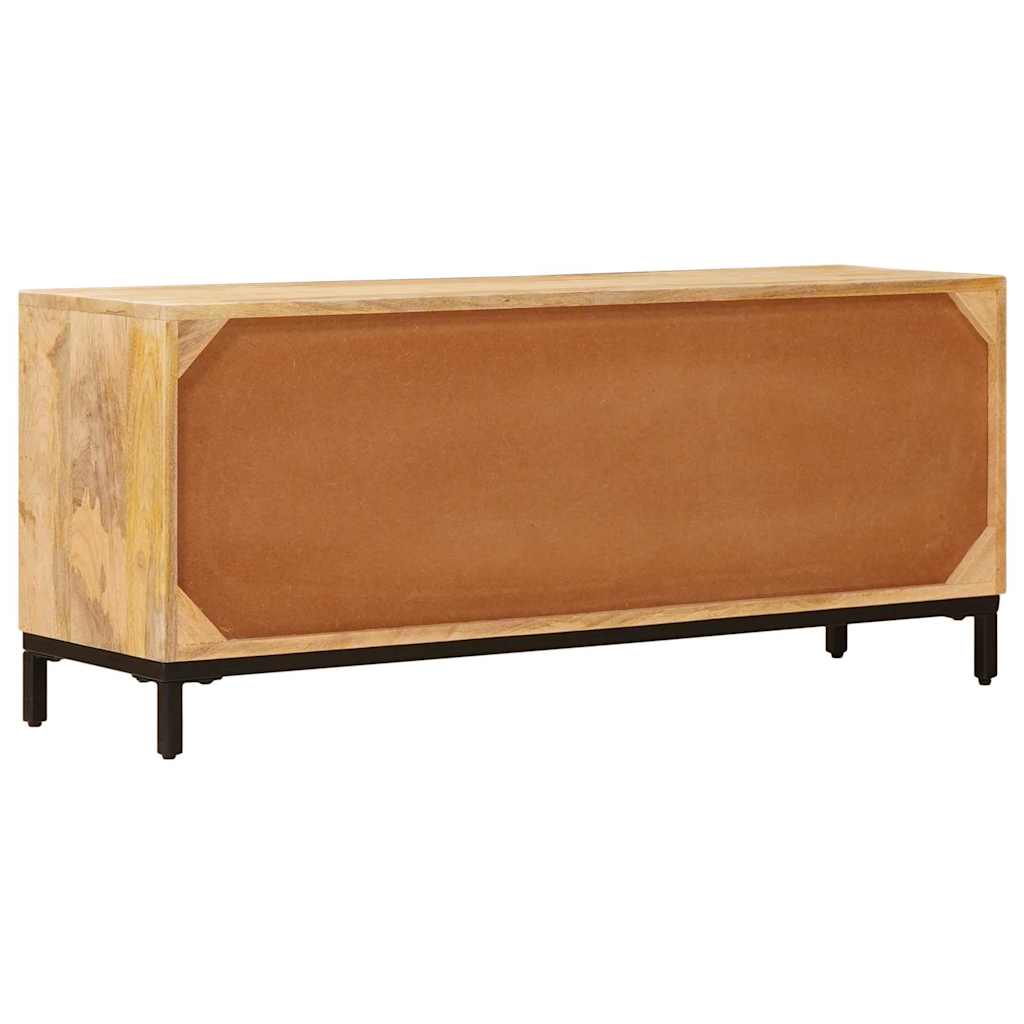 vidaXL TV Stands with Drawer Brown 110 x 30 x46 cm Solid Mango Wood