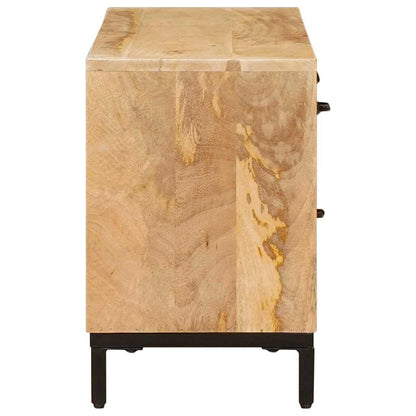 vidaXL TV Stands with Drawer Brown 110 x 30 x46 cm Solid Mango Wood