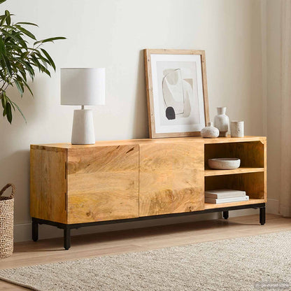 vidaXL Storage Cabinets Brown 110 x 30 x 40 cm Solid Mango Wood