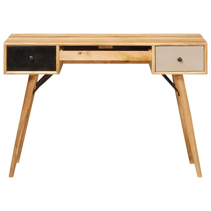 vidaXL Writing Desk Brown 110 x 55 x 76 cm Solid Mango Wood