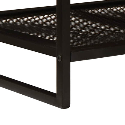 vidaXL Coffee Table Brown and Black 110 x 55 x 35 cm Solid Mango Wood