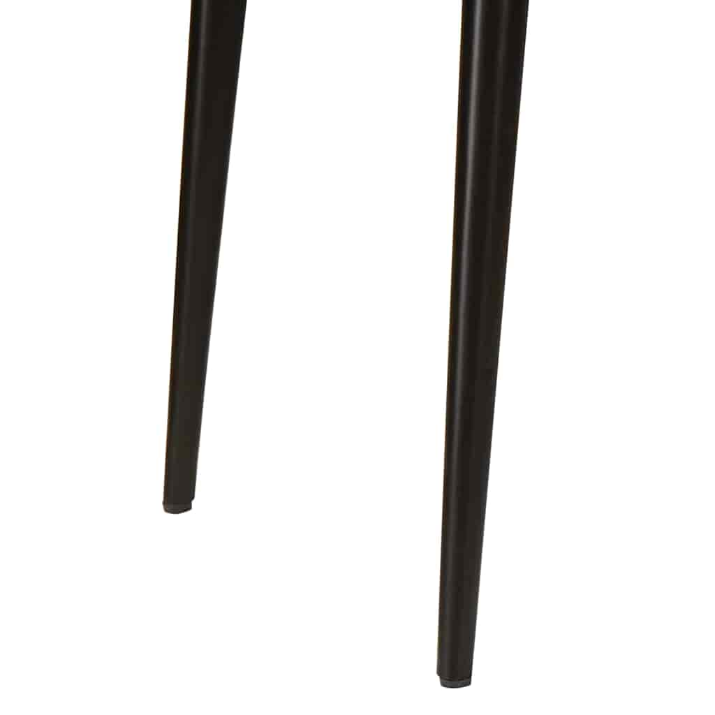 vidaXL Dining Tables Brown and Black 110 x 55 x 75 cm Solid Mango Wood