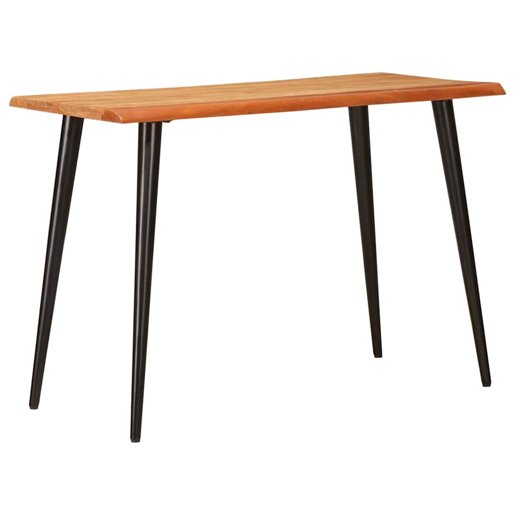 vidaXL Dining Tables Brown and Black 110 x 55 x 78 cm Solid Mango Wood