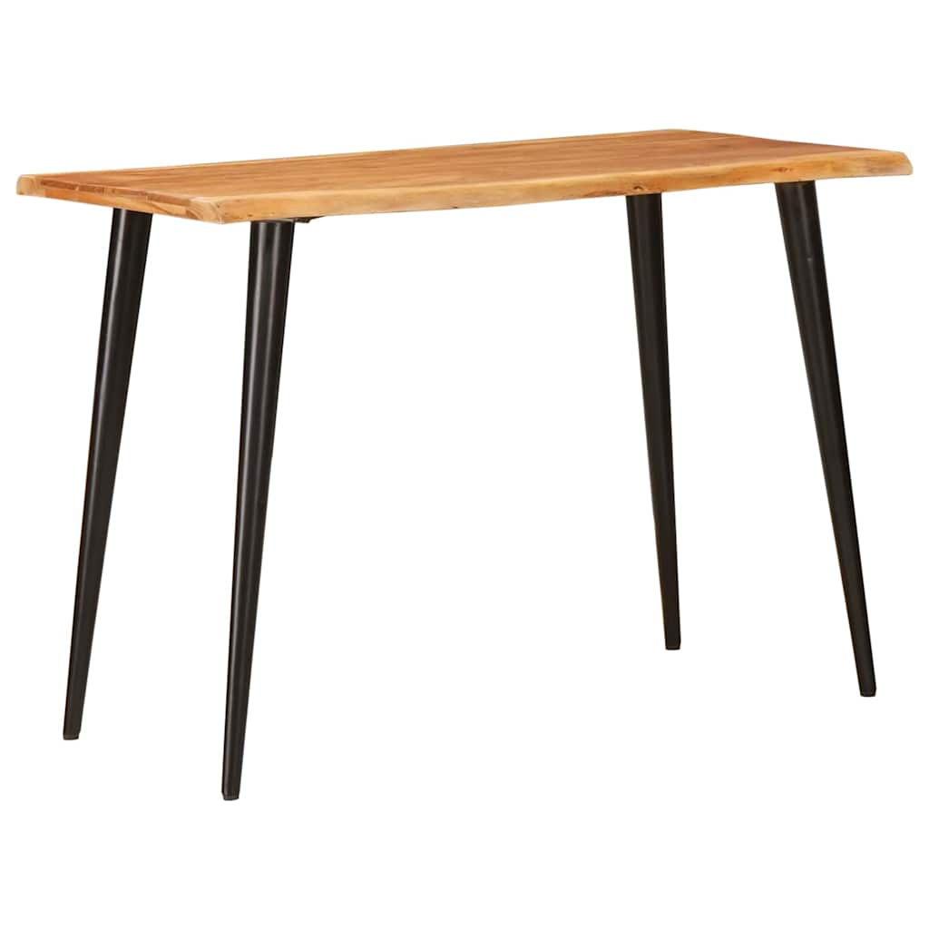 vidaXL Dining Tables Brown and Black 110 x 55 x 75 cm Solid Mango Wood